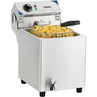 Casselin Elektrische friteuse met aftapkraan | 7 liter