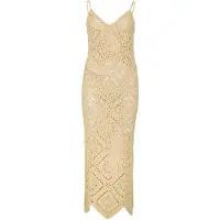 Apricot Gebreide jurk chamois