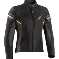 Ixon Ilana Evo Zwart Antraciet Goud Dames Textiele Motorjas Maat XL