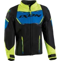 Ixon Striker Air Kid Zwart Blauw Geel Kids Textiele Motorjas Maat 6 YRS