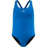 Speedo Endurance+ Medalist Meisjes Sportbadpak - Kleurvast Badpak Meisjes - Chloorbestendig Zwempak Meisjes - Sportbadpak Kids met Medalist-rug - Blauw - Maat 164