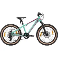 Bikestar kinderfiets MTB Sport 7speed 20inch mintgroen/roze