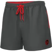 Ladeheid LA-LA40-199-SWS Heren Zwembroek - Zwemshorts - met zijzakken en achterzak - sneldrogend - met binnenslip van mesh - Koordsluiting - Polyester - Grafiet - M