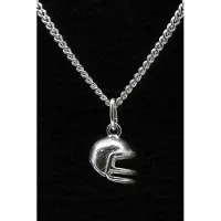 MOOYE ® - Collectie Zilveren American football helm ketting hanger