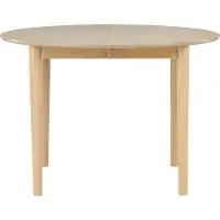 Venture Home Gilda eetkamertafel Ø110/150cm met uitschuifbare naturel.