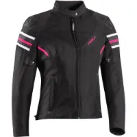 Ixon Ilana Evo Zwart Fuchsia Dames Textiele Motorjas Maat XS