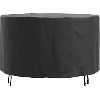 vidaXL Meubelbescherming 102 x 102 x 71 cm 210D Oxford stof Rond Zwart