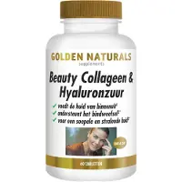 Golden naturals Collageen & Hyaluronzuur (60 tabletten)
