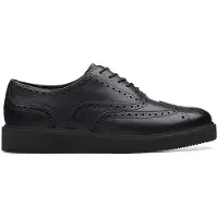 Clarks Dames glickly brogue 2 schoenen - Black Leather