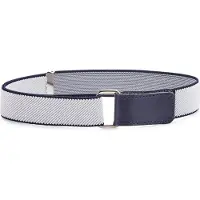 Ladeheid Kinderriem - Riem - Broekriem - Verstelbaar - Polyester - LA-TG-P15 - Grau/Dunkelblau - 8-15 Jahre