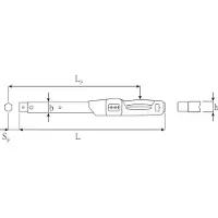 Stahlwille Momentsleutel | 160-800 Nm | 22 x 28 mm | 1 stuk - 96503080 96503080