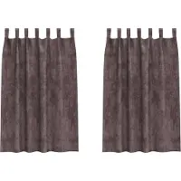 vidaXL Velvet Gordijnen 2 st Bruin 175 x 140 cm Fluweel
