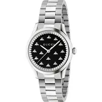 Gucci YA1265034 G-Timeless zwarte wijzerplaat dames horloge