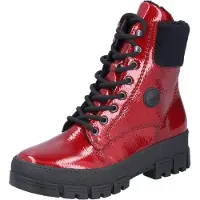 Rieker Veterlaarsjes rood / zwart
