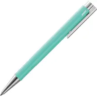 Lamy logo M+ balpen 204 | Kunststof balpen Lagoon | Geïntegreerde clip-drukknop | Inclusief M 16 vulling zwart | Schrijfdikte M