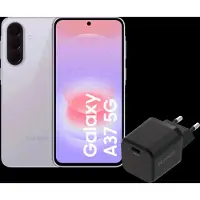 Samsung Galaxy A37 256GB Roze 5G + BlueBuilt Oplader met Usb C Poort 45W Zwart