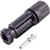 Bkl Electronic 2800010 PV4 stekker 2,5-6mmm, IP68, 1500 V. Zwart Inhoud: 25 stuk(s)