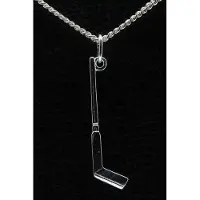 MOOYE ® - Collectie Zilveren IJshockeystick ketting hanger