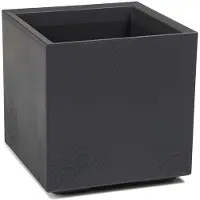 HowHomely Betonique ECO - Bloempot - Antraciet - 40x40 cm - Vierkant