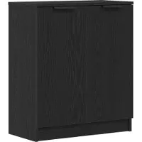 vidaXL Dressoir 3 st Zwart Eiken 120 x 30 x 70 cm Bewerkt hout