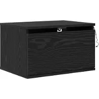vidaXL Wandkastje voor Bed Zwart Eiken 50 x 36 x 30 cm Bewerkt hout