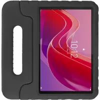 HappyCase Kinder Tablethoes Geschikt voor Lenovo Tab M11/K11 | Kindvriendelijke Hoes | Beschemhoes | Kinderhoes | met Handvat en Standaard | Zwart