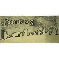 The Lord Of The Rings - Metalen Wandbord - Limited Edition - Goudkleurige Afwerking - Genummerd Verzamelobject