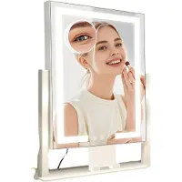 DNA Vanity Spiegel - Hollywood Spiegel - Bright Beauty Vanity Makeup Spiegel - Wit - 30cm x 25cm x 30cm
