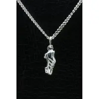 MOOYE ® - Collectie Zilveren Voetbalschoen ketting hanger - middel