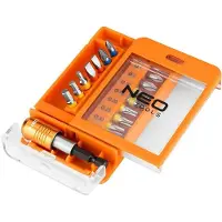 Neo Tools bitset, bestaande uit 14 bits en een houder