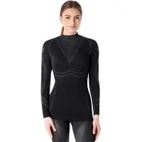 Ladeheid Thermoshirt - Thermo ondergoed – Dames - Thermokleding - Longsleeve – Zwart/Grafiet – S - LA-LA40-WOMEN-Top