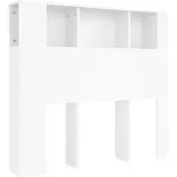 vidaXL Hoofdbordkast wit 120x18,5x102,5 cm
