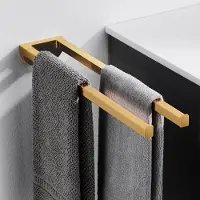 Auralum Max Dubbel Handdoekenrek - Zilver - Geen Boren Nodig - Luxe Design - Voor Badkamer & Keuken