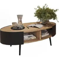 Vicco Salontafel Lofta Zwart 120 x 60 cm, Model 58486