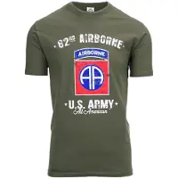Fostex Garments - T-shirt U.S. Army 82nd Airborne (kleur: Groen / maat: XXL)