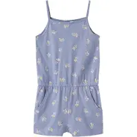 Name it MINI playsuit paarsblauw Meisjes Katoen Ronde hals Bloemen - maat 116