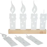 UNUS Adventskaarsen decoratieve staander flexibele adventskrans