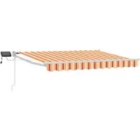 vidaXL Handbediende luifel met LED's Multikleur 2,5 x 2 m