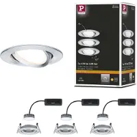 Paulmann Premium Coin Slim dim LED 3x6,8W 2700K alu gedr 93899