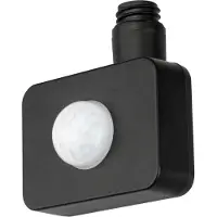 LEDVION - Bewegingsmelder PIR - Draadloos - Zwart - IP65 - 120° Draaibaar - Bereik 2 tot 8m -Lichtsensor Inbraak