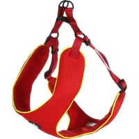 Flamingo Harnas hond – honden tuigje – harnas hond anti trek – hondentuigjes – hondentuig anti trek – Step&Go Tasha – rood – maat XL – A:65cm B:90-115cm x 20mm x 5mm