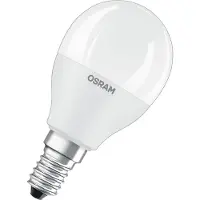 Osram LED vervangingslampen RGBW met afstandsbediening, in P-vorm, LED-lamp, mat, 4,9 W (vervangt 40 W), 470 lm, warm wit, 2700 K, dimbaar, 25000 uur, CRI 80, met afstandsbediening