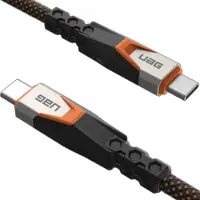 Uag Ultra USB 3.2Gen2 USB-C Naar USB-C 240 Watt Kabel 0,75 Meter Zwart / Oranje