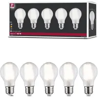 Paulmann 29091 LED-lamp Energielabel E (A - G) E27 Peer 7 W Neutraalwit (Ø x h) 60 mm x 106 mm 5 stuk(s)