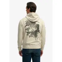 Superdry Sweatshirt beige / zwart