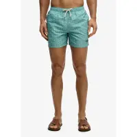 Superdry Zwemshorts turquoise / zwart / natuurwit