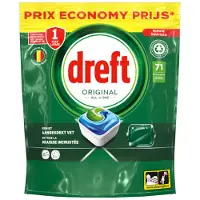 Dreft All-in-One Vaatwastabletten Original (71 vaatwasbeurten)