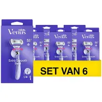 Gillette 6x Gillette Venus Scheersysteem Smooth Swirl 1 Set