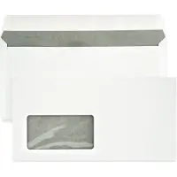 Netuno Facturen envelop - Venster links - DL - 110 x 220 mm - 1000 stuks - zelfklevend met plakstrip - 80 gram - Facturen Envelop -