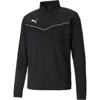 Puma Sportsweatshirt 'TeamRise' zwart / wit